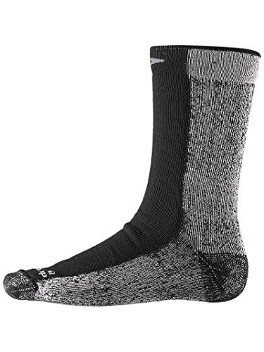 Drymax - Specialty Run & Trail Run Socks, Cold Weather Run Crew - Black, L