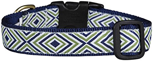Diamond Stripe Collar - S (9-15”); Narrow 5/8”