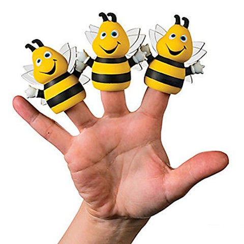 Vinyl Busy Bee Finger Puppets