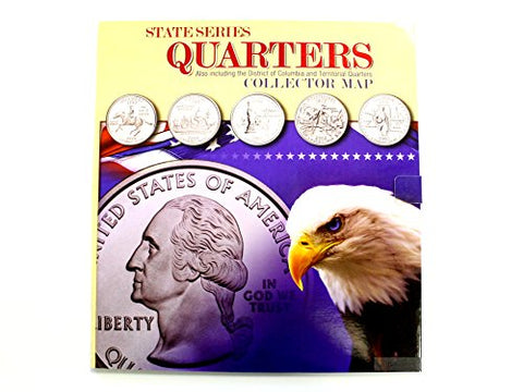 Whitman 9780794821944 - State Quarter Series Quarters Collector Map, 13x39.75
