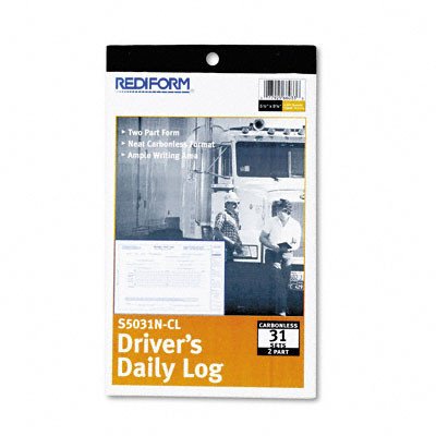 REDIFORM DRIVER'S DAILY LOG (RULED) 31 Duplicates (5 3/8" x 8 3/4")