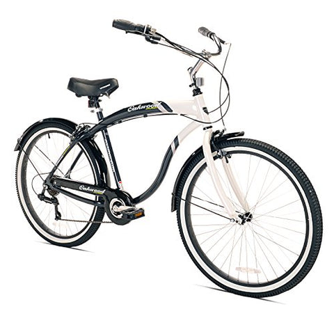 26" Oakwood Cruiser Men's Bike, Black/White