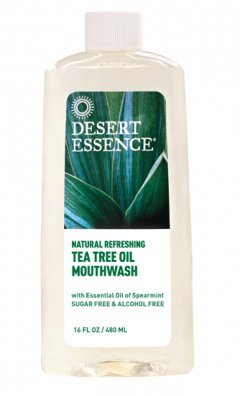 Desert Essence Tea Tree Oil Mouthwash Refill, Spearmint, 16 oz