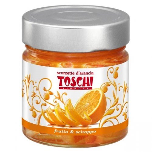 Toschi Orange Peel Slices in Heavy Syrup, Jar