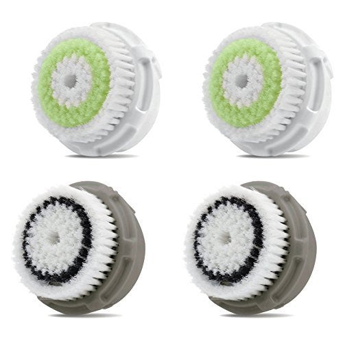 2-Pack of Facial Brush Heads Normal Skin And 2-Pack of Facial Brush Heads Acne Prone Skin
