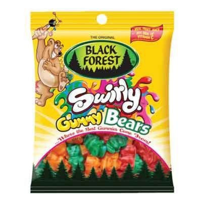 Ferrara Candy Co., Bllack Forest Swirly Gummy Bears 4.5 oz