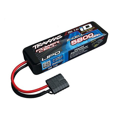 25C 7.4V 5800mAh Lipo , w/TRA ID