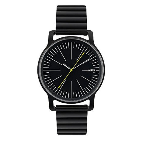 Wrist Watch, Stainless Steel, Black, 1½ in.