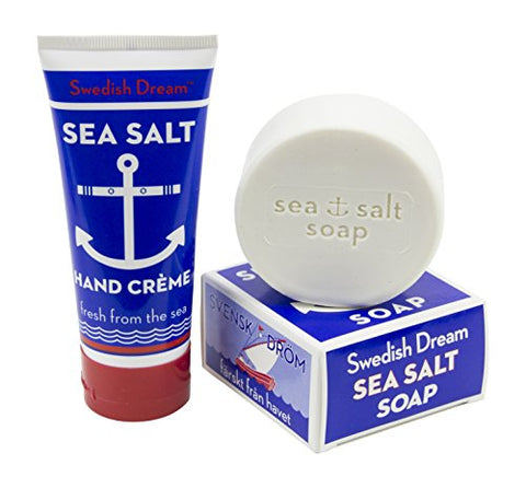 Swedish Dream Sea Salt Soap 122g and 
Swedish Dream Sea Salt Hand Crème 3 fl oz