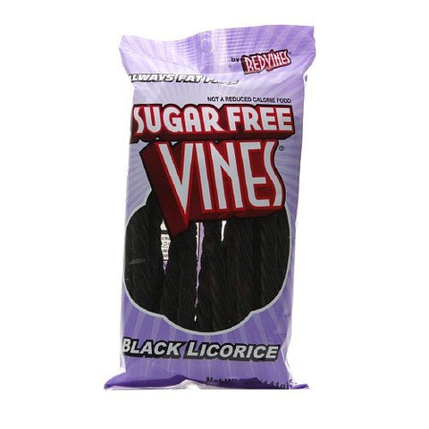 AMERICAN LICORICE COMPANY, RED VINES SUGAR FREE BLACK LICORICE STIX 5OZ
