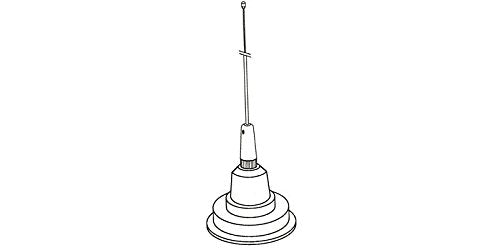 Hustler 25" Center Load Magnetic MT. with Spring