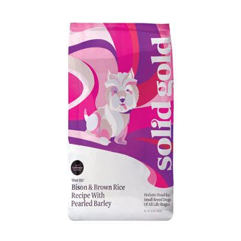 Solid Gold Wee Bit Bison, Brown Rice & Pearled Barley Dog Food, 4 lbs.