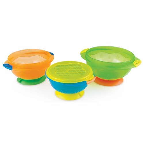 Stay-Put Suction Bowls 3 Pack