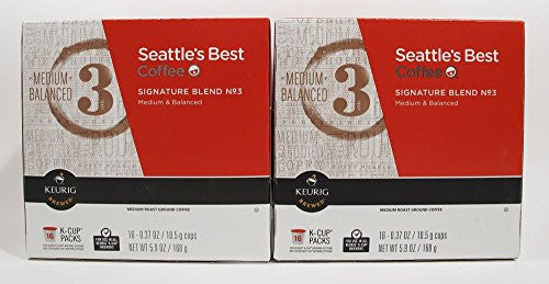 Seattle's Best Coffee, Signature Blend No. 3- 16 ct, medium roast, k-cup