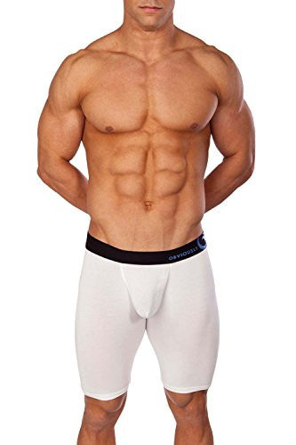 Essence - AnatoFREE Boxer Brief 9 inch Leg - White - Large