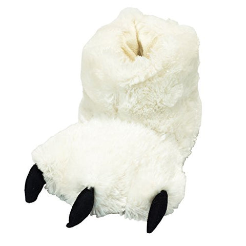 Lazy One Paw Slippers, White Paw Slipper, XS