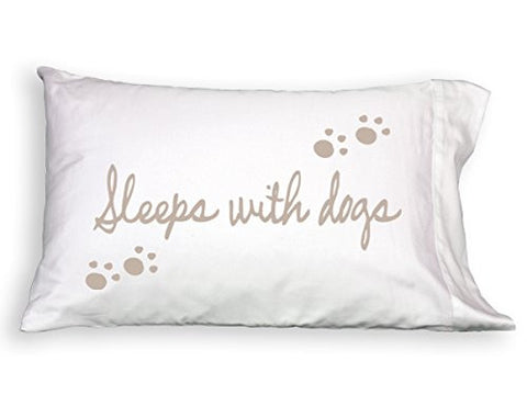 Pillowcase, Sleeps with Dogs, Standard/Queen Size Set
