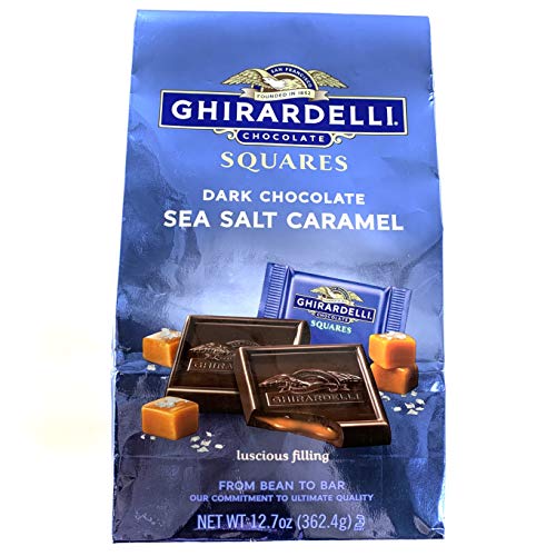 Ghirardelli Dark & Sea Salt Caramel Squares, 5.3 oz