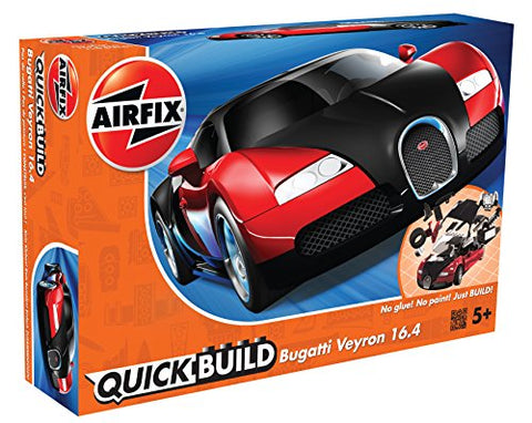 Airfix- Quickbuild Bugatti Veyron - Black & Red
