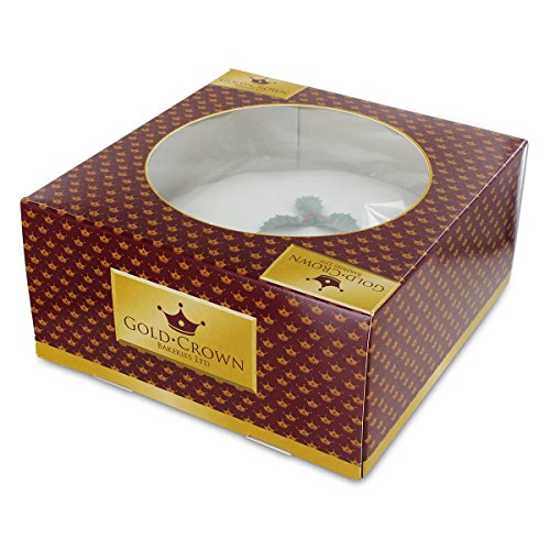 Gold Crown Boxed Iced Christmas Cake 681g (24oz)