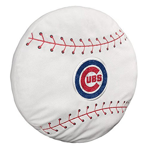 Chicago Cubs MLB Baseball Shaped 3D Pillow 15”x15”x2”