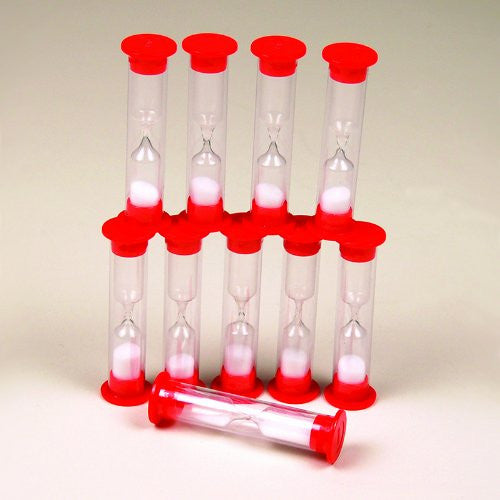 1 Minute Sand Timers, Set of 10