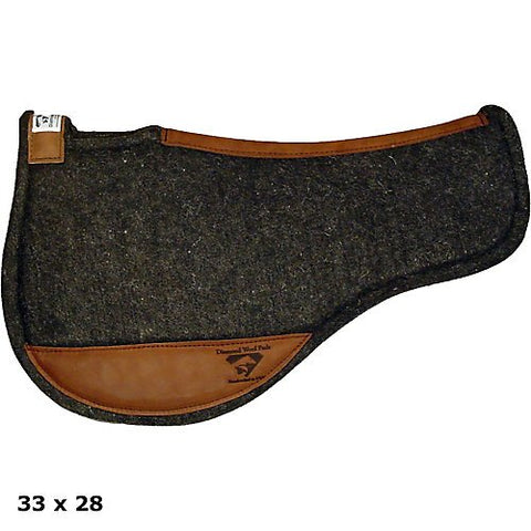 Endurance Round Contoured Felt Pads, Gray, 33 x 28, 1 inch thickness