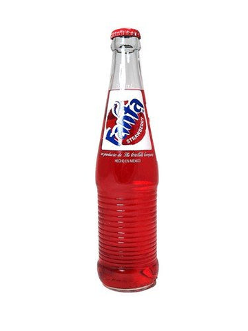 Mexican Glass Fanta Strawberry 12 Oz (Individual)