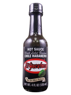 El Yucateco Black Label Reserve Chile Habanero 4 oz