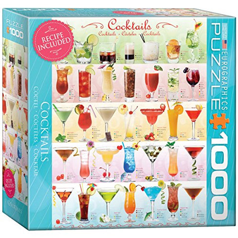 Cocktails 1000 pc 10x14 inches Box, Puzzle