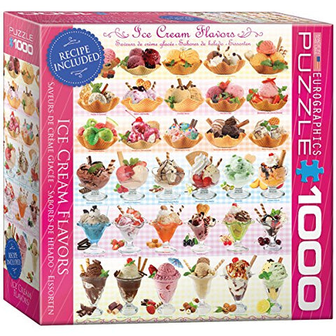 Ice Cream Flavours 1000 pc 10"x14" Box - puzzle