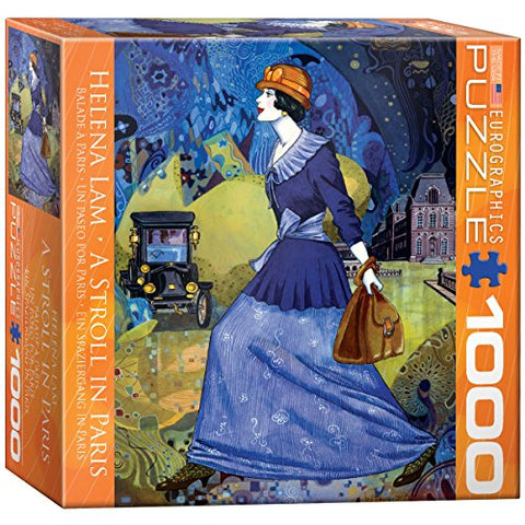 A Stroll in Paris byHelena Lam 1000 pc 10x14 inches Box, Puzzle