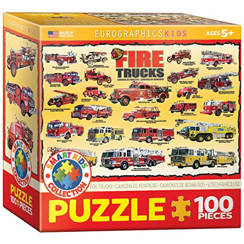 Fire Trucks 100 pc