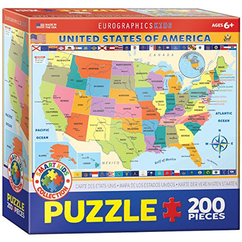 Map of United States of America 200 pc