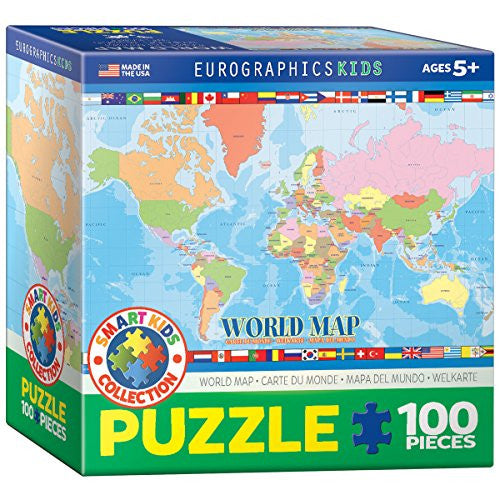 World Map 100 pc