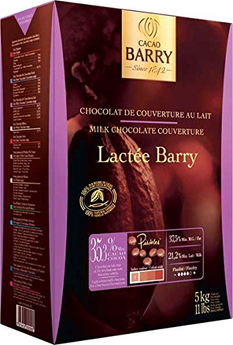 Cacao Barry Chocolate Pistoles (Lactee) 35%, 11lb