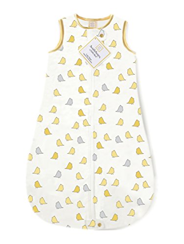 Flannel zzZipMe Sack Cotton Little Chickies Yellow, 3-6 Month