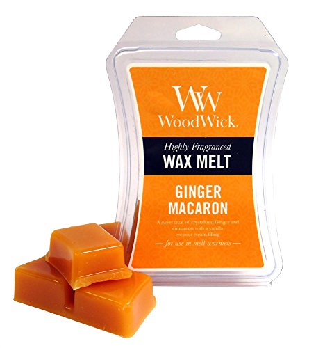 WoodWick Ginger Macaron 3.0 oz. Wax Melts, 6.0" x 4.0" x .75"