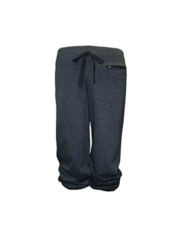 Kickoff Fleece Capri - Charcoal, Small