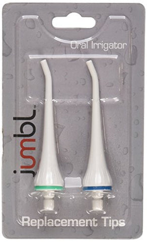 Replacement Tips for Jumbl Rechargeable Oral Irrigator & Water Flosser - Twin Pack