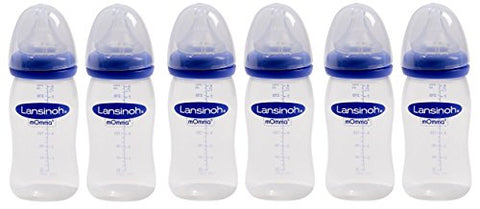 mOmma Feeding Bottle 8 oz, with Medium-Flow NaturalWave Nipple (3-Pc Pack)