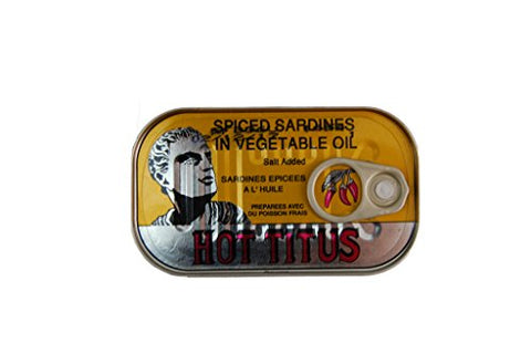 TITUS Hot Sardines in Vegetable Oil 4.3oz