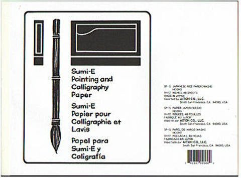 Aitoh- Origami Paper 9"X12" 48 Sheets, Sume-Sketch Pads