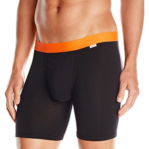 Weekday Boxer Brief - Black/Orange - Large