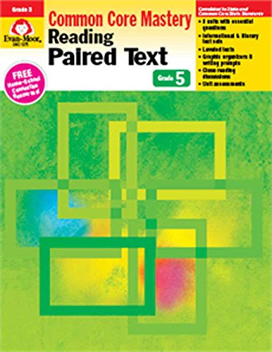 Reading Paired Text: Common Core Mastery, Grade 5