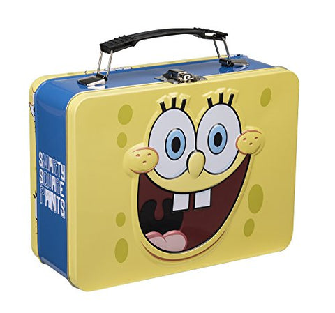 SpongeBob SquarePants Large Tin Tote, 9 x 3.5 x 7.5"