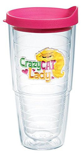 B2B Exclusives Emblem, Crazy Cat Lady 24 oz - With Travel Lid