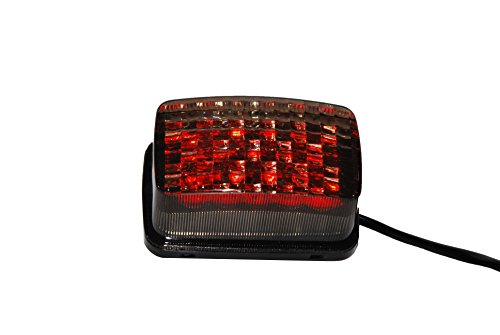 OZ-USA YFM LED Smoke lens tail brake stop light for yamaha atv 350 400 450 660 250 4x4