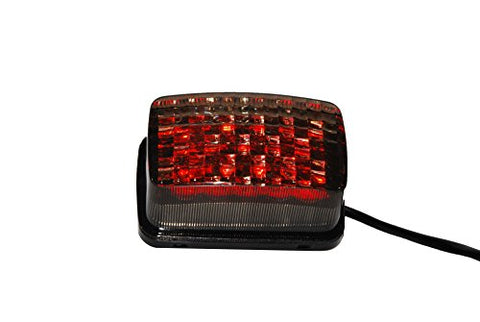 OZ-USA YFM LED Smoke lens tail brake stop light for yamaha atv 350 400 450 660 250 4x4