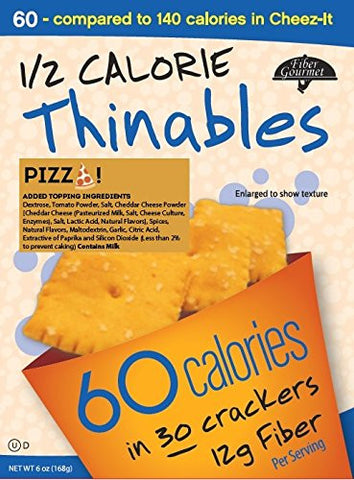 Thinables Crackers, Pizza (Cheese) Flavor, 6 oz